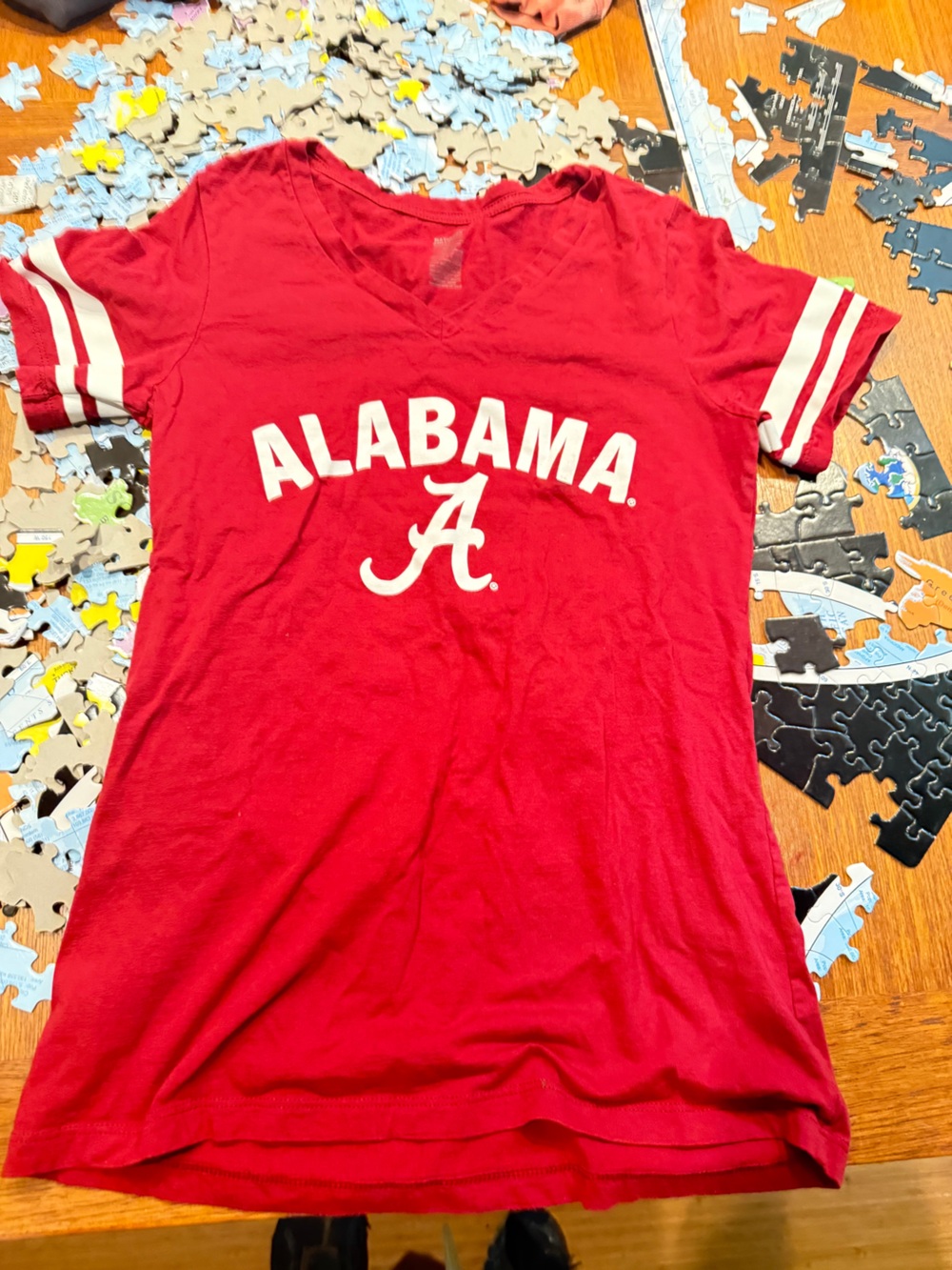 Alabama Crimson Tide Pressbox Red Quarter-Zip Sweatshirt - Picture 8 of 8
